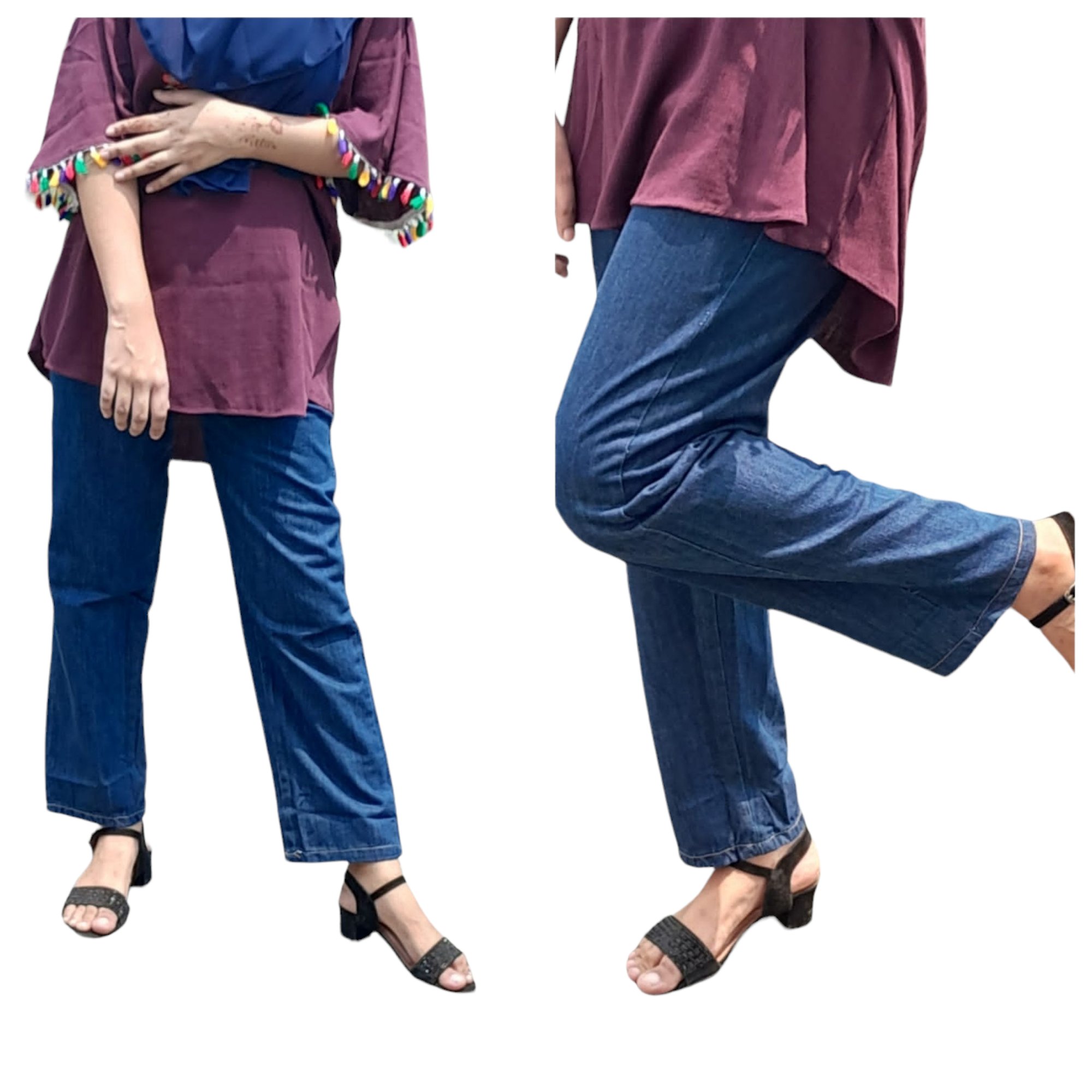 Denim Cotton Formal Pant