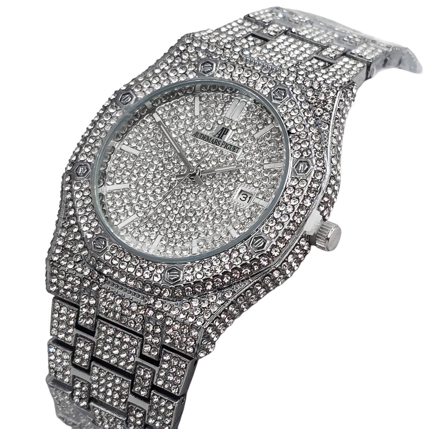 Premium Quality AP Stone Watch | Party Watch | AP Watch 38 A