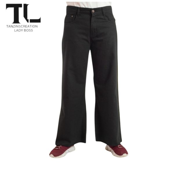 Denim Cotton Plazu (Black)