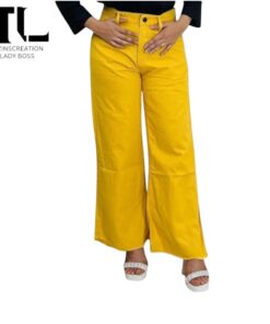 Denim Cotton Plazu (Yellow)