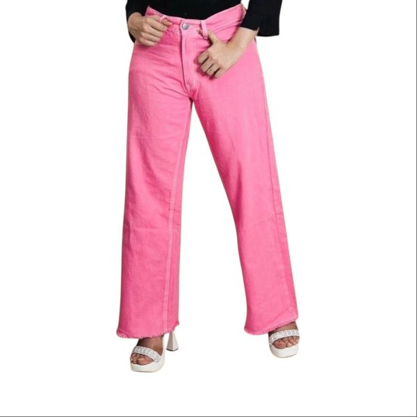 Denim Cotton Plazu (Pink)